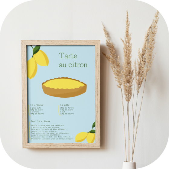 Affiche gourmande - citron