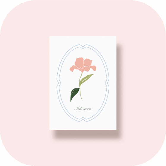 Carte fleurie Lys Coconut and Roses Sonita Dhuez