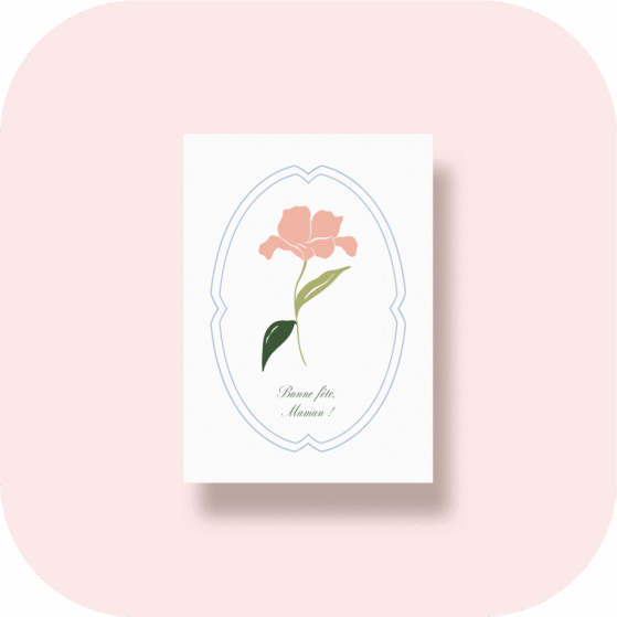 Carte fleurie Lys Coconut and Roses Sonita Dhuez
