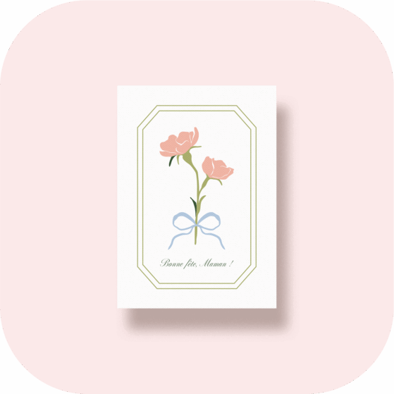 Carte fleurie Pivoine Coconut and Roses Sonita Dhuez