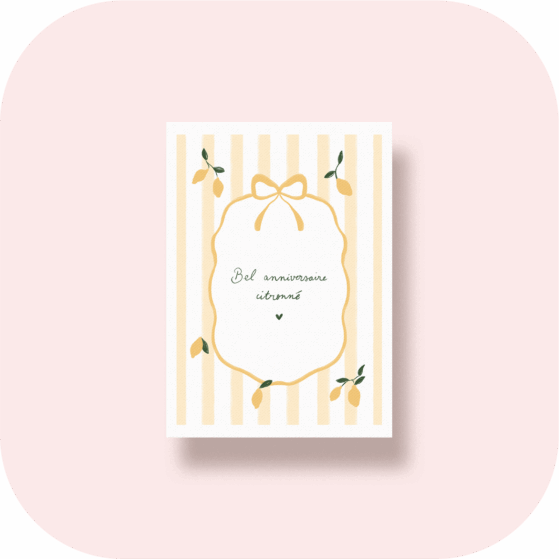 Citronnade - bel anniversaire - coconutandroses